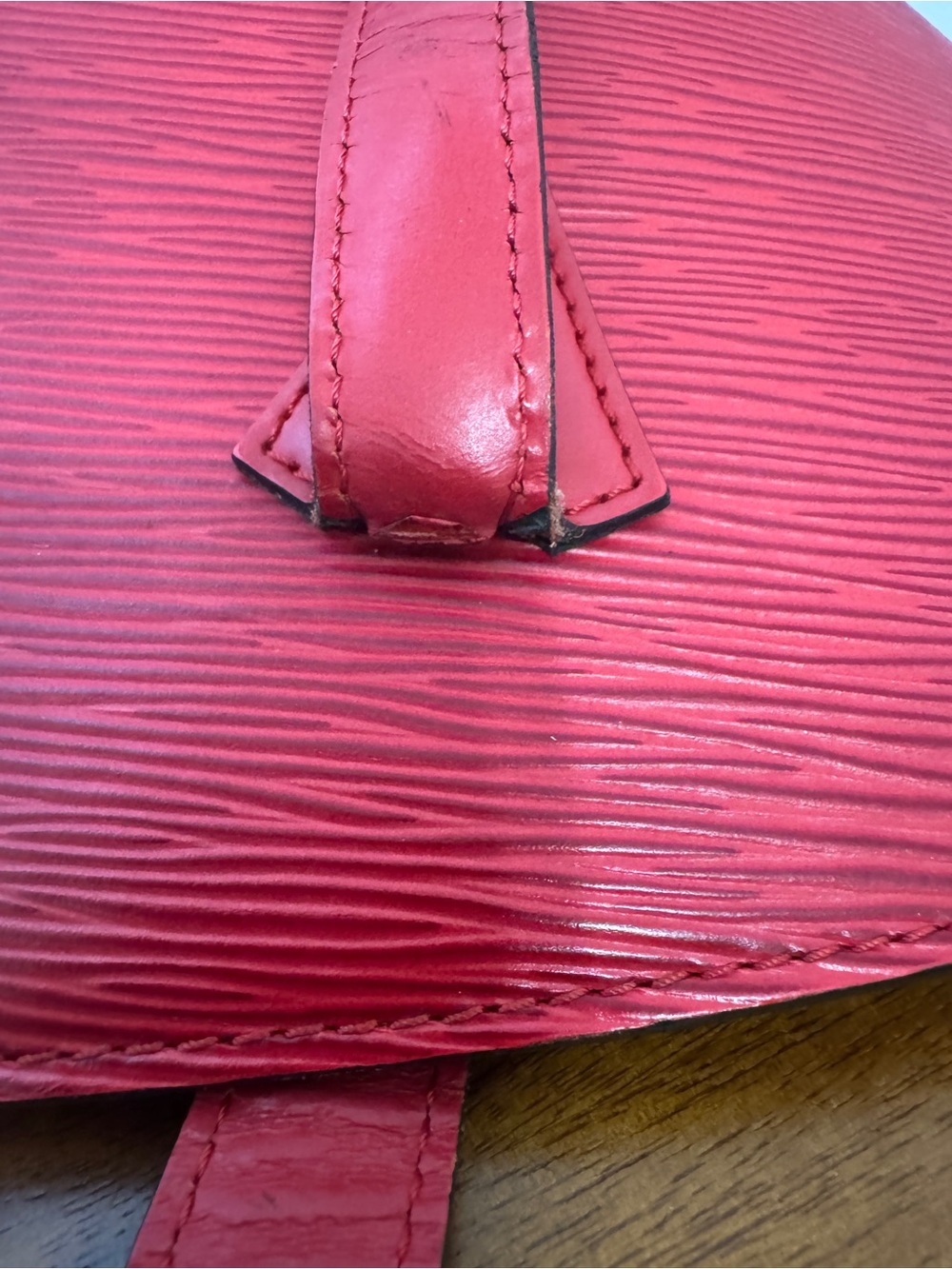 Louis Vuitton Red Epi Saint Jacques GM Bag - Picture 9 of 16